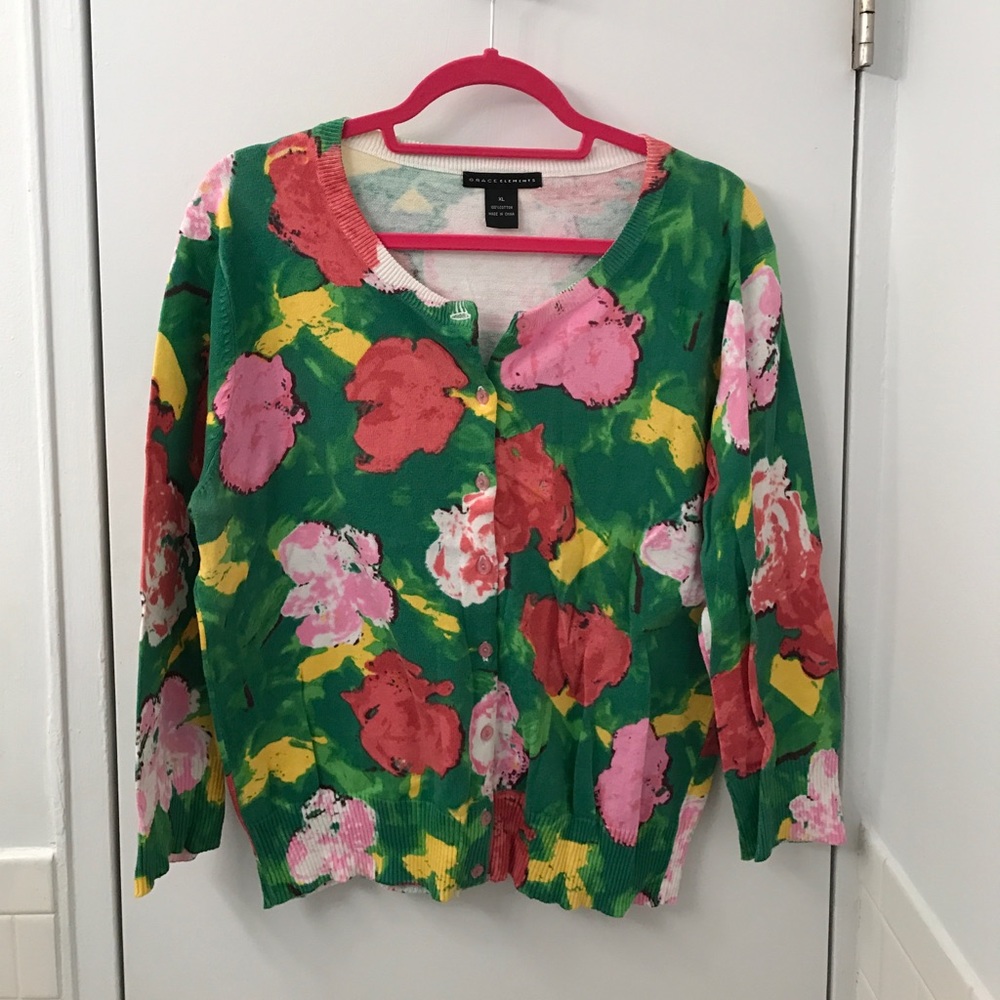 Price your price please Cotton Floral Cardigan